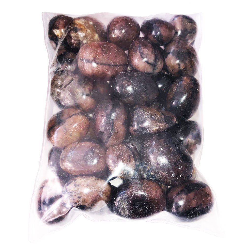 sachet-pierres-roulees-chiastolite-500grs sachet pierres roulées chiastolite