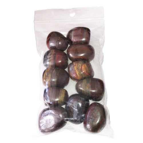 sachet pierres roulées oeil de fer 250grs