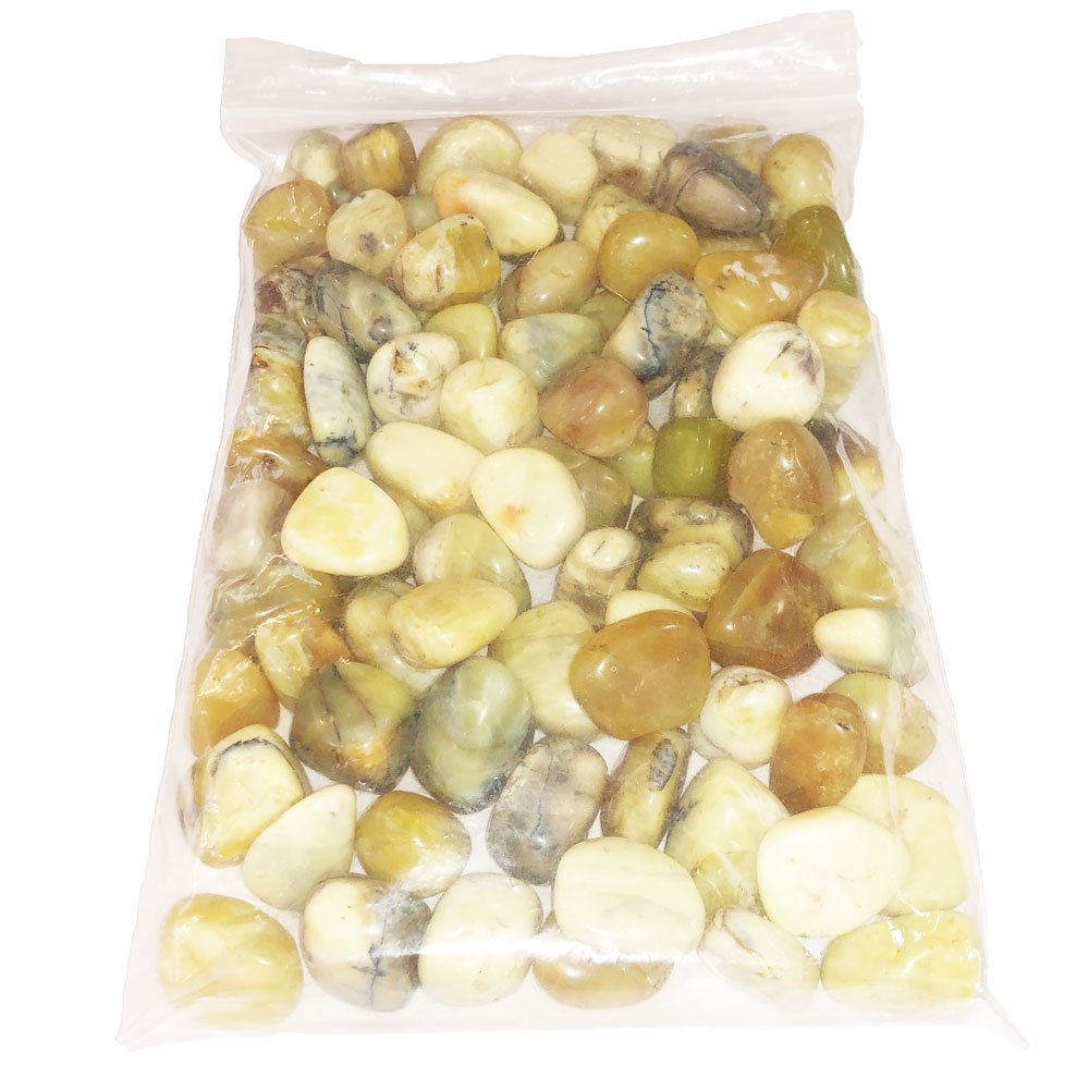 sachet-pierres-roulees-opale-jaune-1kg sachet pierre opale jaune