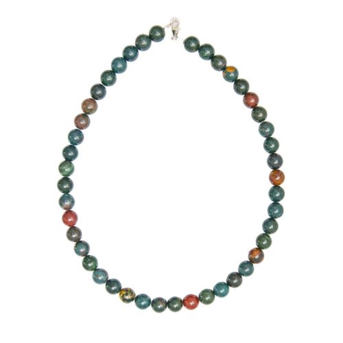 collar jaspe sanguíneo 10mm