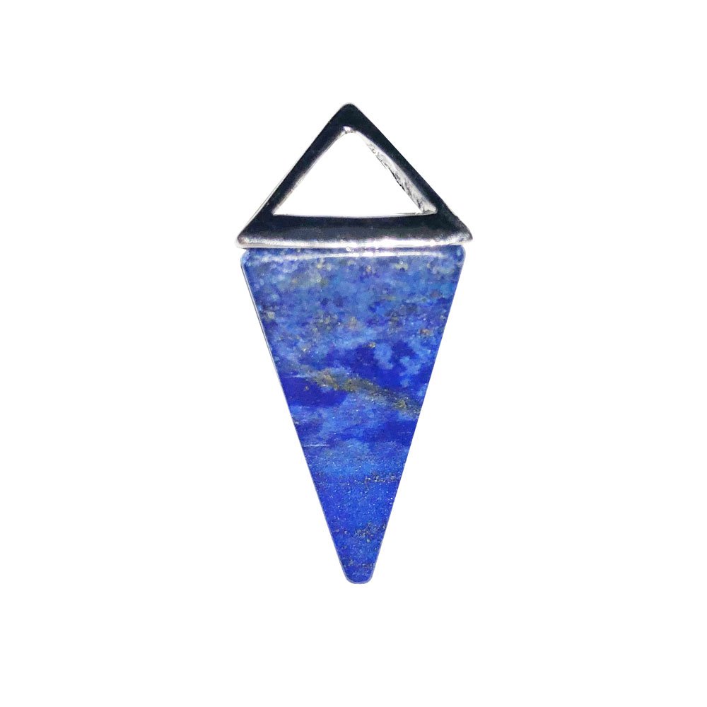 pendentif lapis lazuli pyramide argent pendentif lapis lazuli pyramide argent