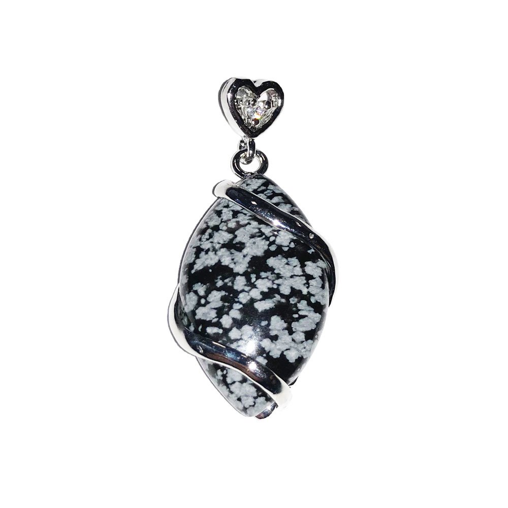 pendentif obsidienne neige oeil de cheval pendentif obsidienne neige oeil de cheval