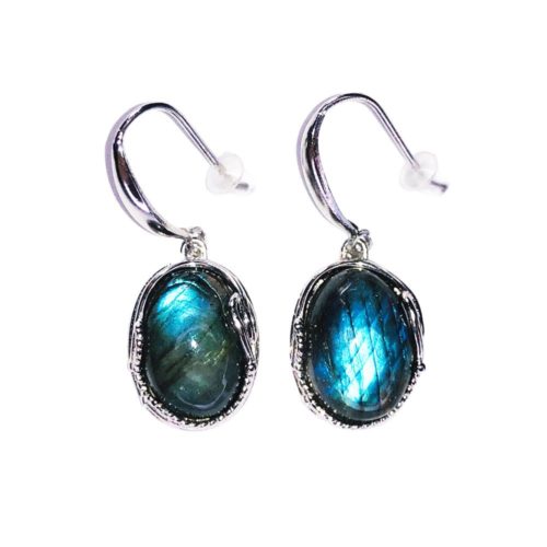 Boucles d'Oreilles Labradorite "Capucine"