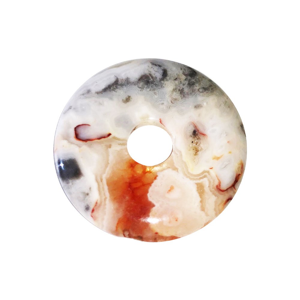 pi chinois donut agate crazy lace 30mm pi chinois donut agate crazy lace 30mm