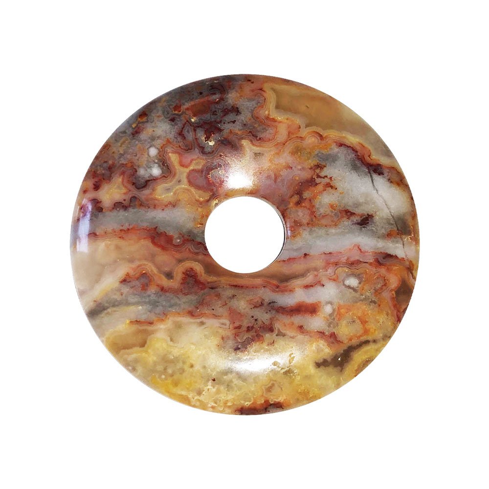 pi chinois donut agate crazy lace 40mm pi chinois donut agate crazy lace 40mm