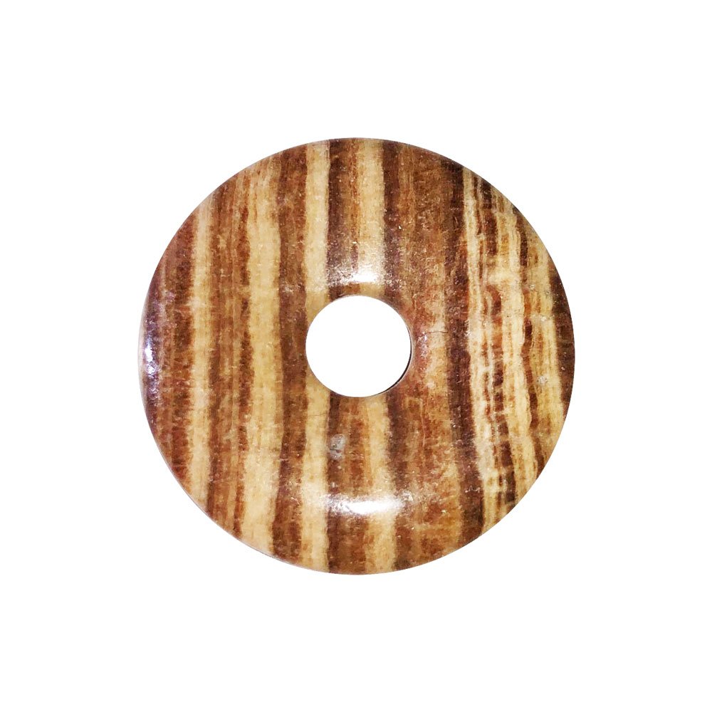 pi chinois donut aragonite marron 30mm pi chinois donut aragonite marron 30mm