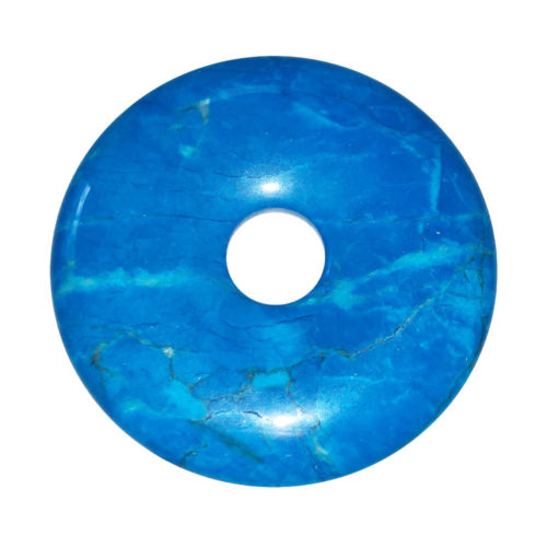 pi chinois donut howlite bleue 50mm