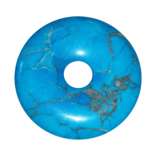 pi chinois donut howlite bleue 50mm