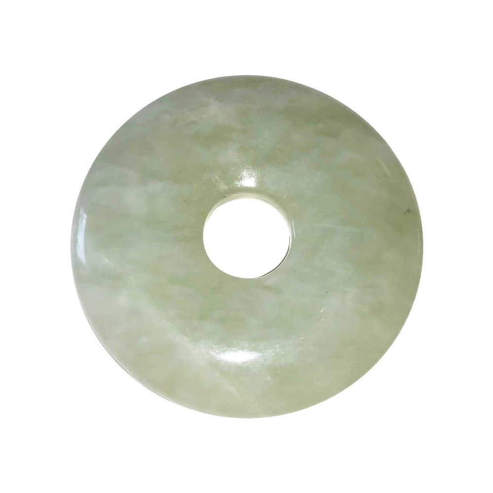 pi chinois donut jade vert 40mm pi chinois donut jade vert 40mm