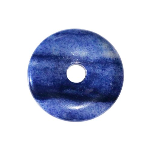 pi chinois donut quartz bleu 30mm