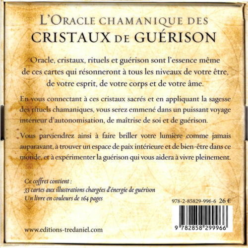 Oracle chamanique des cristaux de guérison coffret