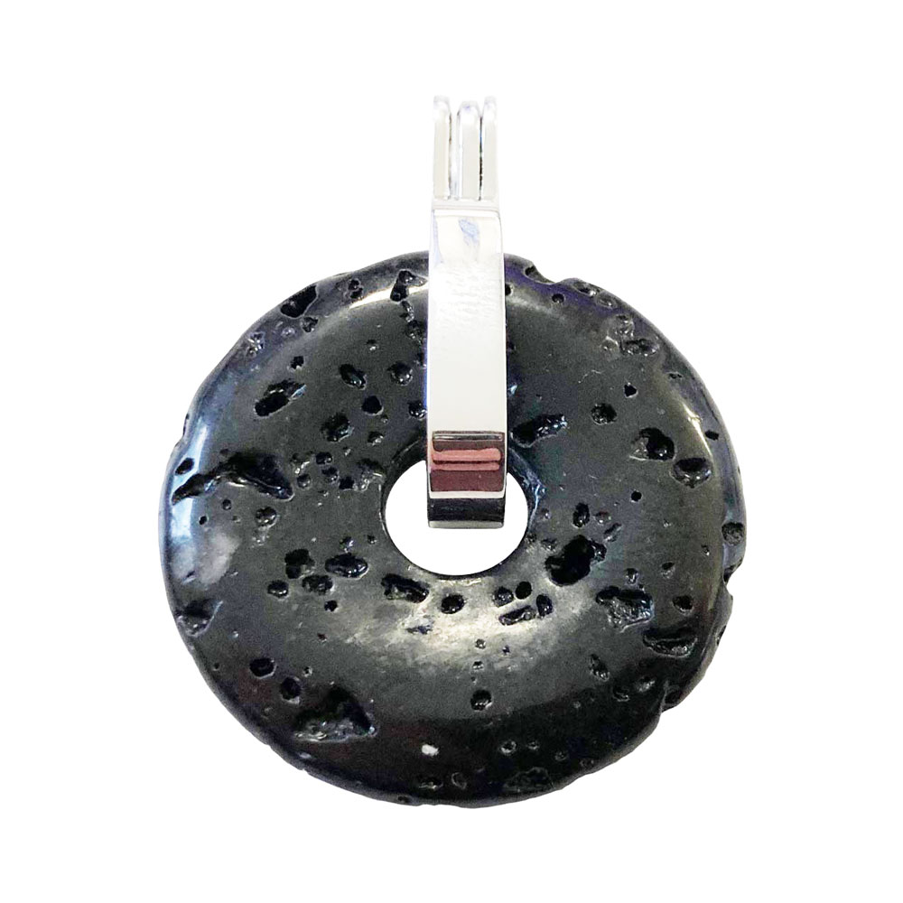 pendentif-pierre-de-lave-pi-chinois-donut-support-universel-argente-30mm pendentif pierre de lave pi chinois