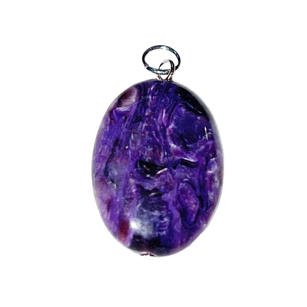 pendentif charoite pierre plate pendentif charoite pierre plate