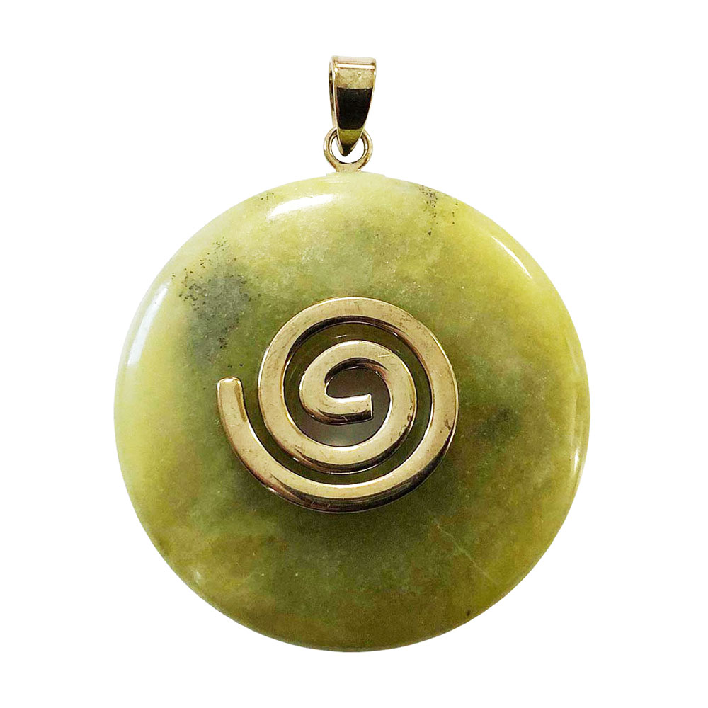 pendentif-jade-de-burma-pi-chinois-donut-spirale-doree-40mm pendentif jade de burma pi chinois