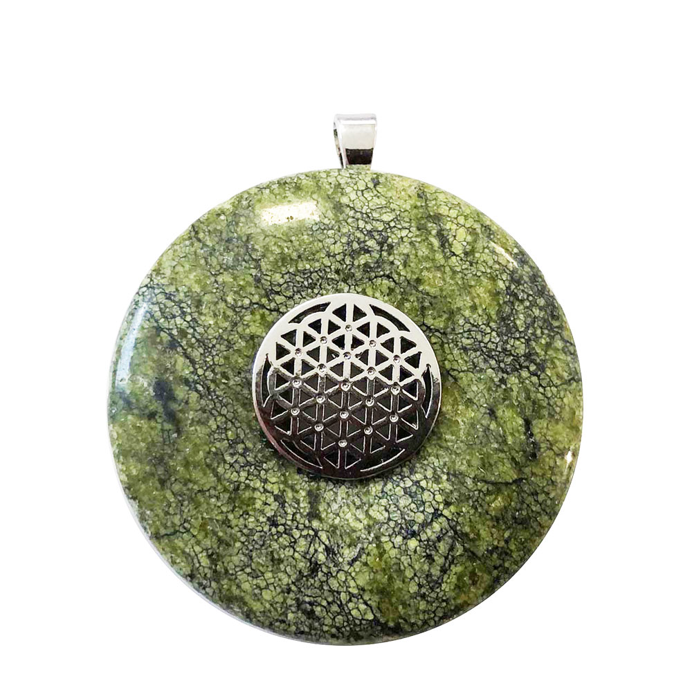 pendentif-jaspe-kambamba-pi-chinois-donut-fleur-de-vie-40mm pendentif jaspe kambamba pi chinois