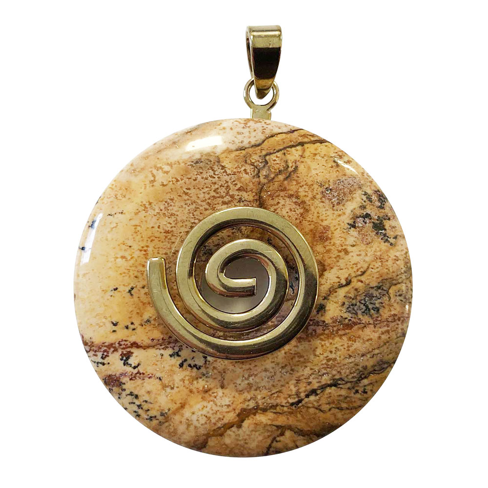 pendentif-jaspe-paysage-pi-chinois-donut-spirale-dore-40mm pendentif jaspe paysage pi chinois