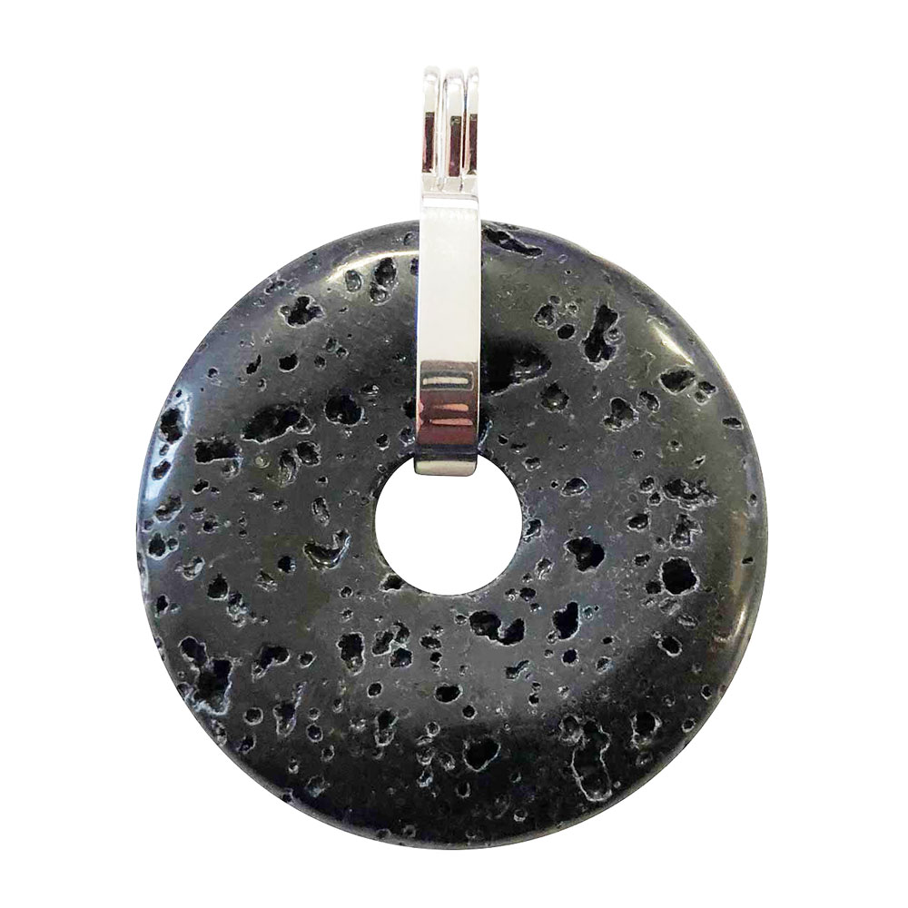 pendentif-pierre-de-lave-pi-chinois-donut-support-universel-argente-40mm pendentif pierre de lave pi chinois