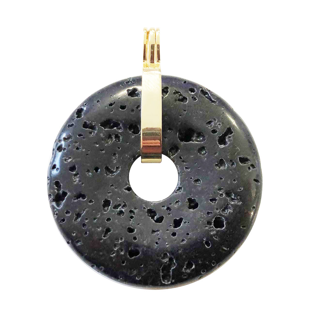 pendentif-pierre-de-lave-pi-chinois-donut-support-universel-dore-40mm pendentif pierre de lave pi chinois