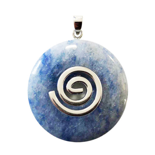 pendentif quartz bleu pi chinois