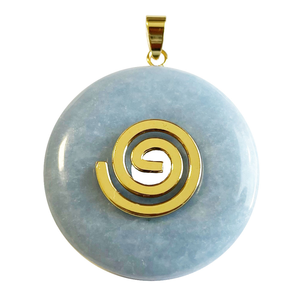 pendentif-pi-chinois-donuts-angelite-40mm-spirale-doree Pendentif Angélite - PI chinois ou Donut