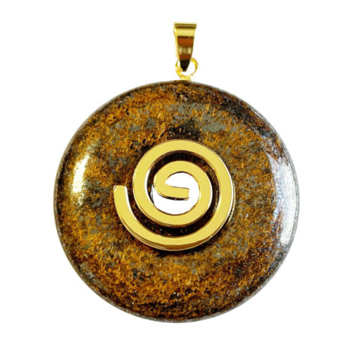 Pendentif Bronzite - PI chinois ou Donut