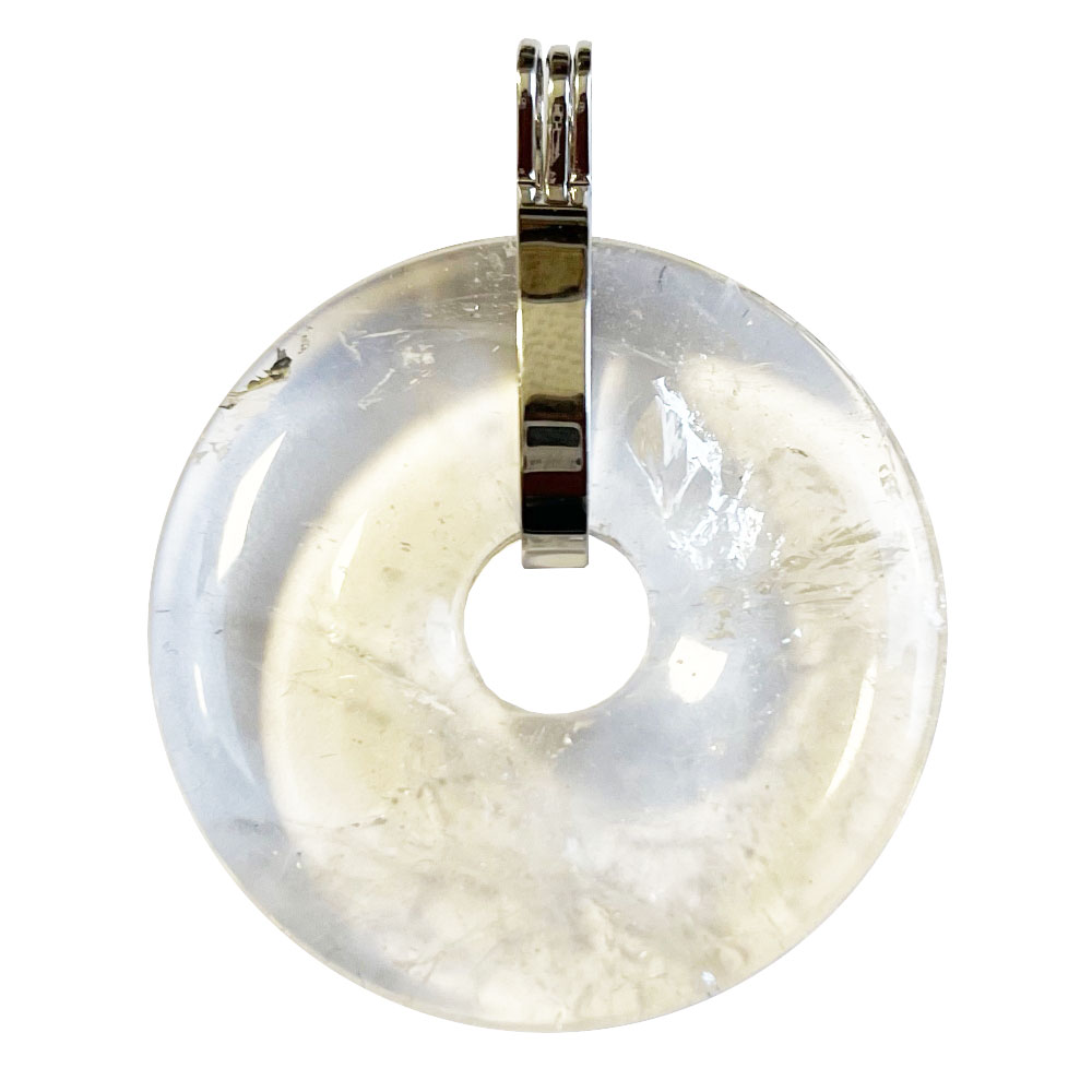 pendentif-pi-chinois-donuts-cristal-de-roche-40mm-support-universel-argente Pendentif Cristal de Roche - PI chinois ou Donut