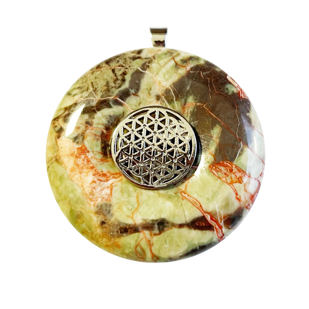 pendentif-pi-chinois-donuts-rhyolite-de-fleur-40mm-fleur-de-vie Pendentif Rhyolite de Fleur - PI chinois ou Donut
