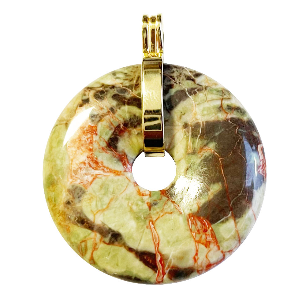 pendentif-pi-chinois-donuts-rhyolite-de-fleur-40mm-support-universel-dore Pendentif Rhyolite de Fleur - PI chinois ou Donut