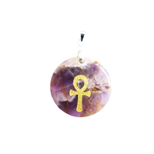 pendentif amethyste croix égyptienne