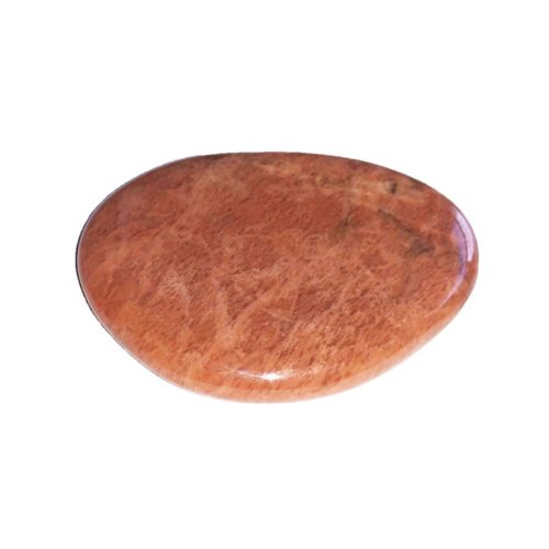 Pierre plate Pierre de lune orangée