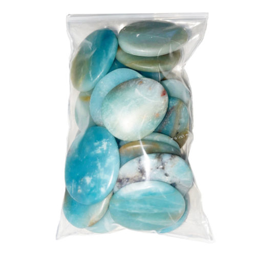 sachet pierres plates amazonite