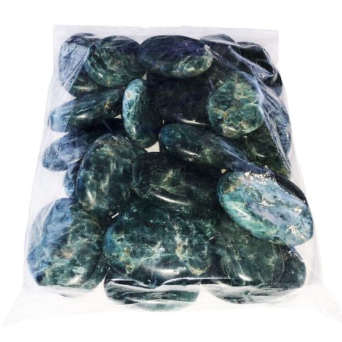 sachet pierres plates apatite verte