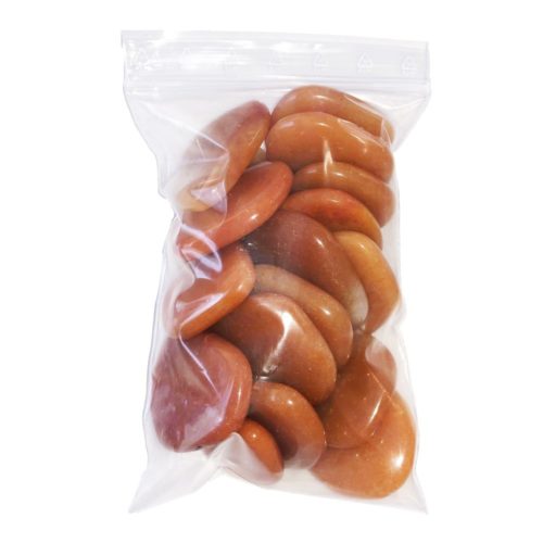 sachet pierres plates aventurine rouge