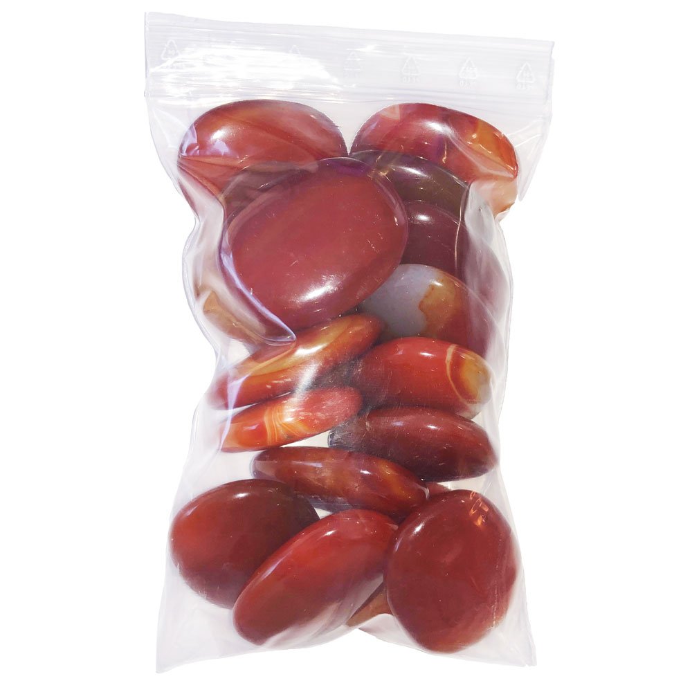 sachet-pierres-plates-cornaline-500grs sachet pierres plates cornaline