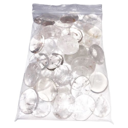 sachet pierres plates cristal de roche