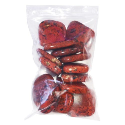 sachet pierres plates jaspe bréchique