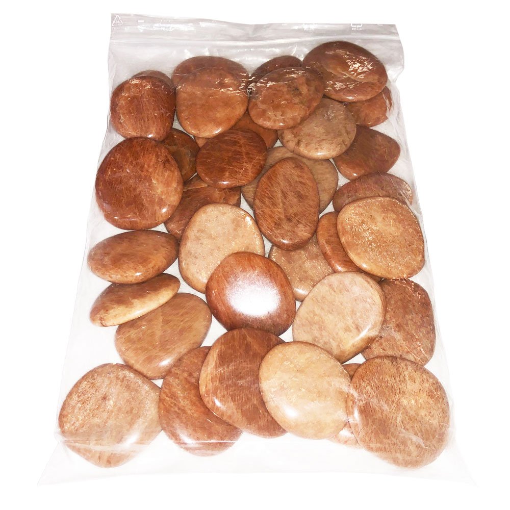 sachet-pierres-plates-pierre-de-lune-orangee-1kg sachet pierres plates pierre de lune orangée