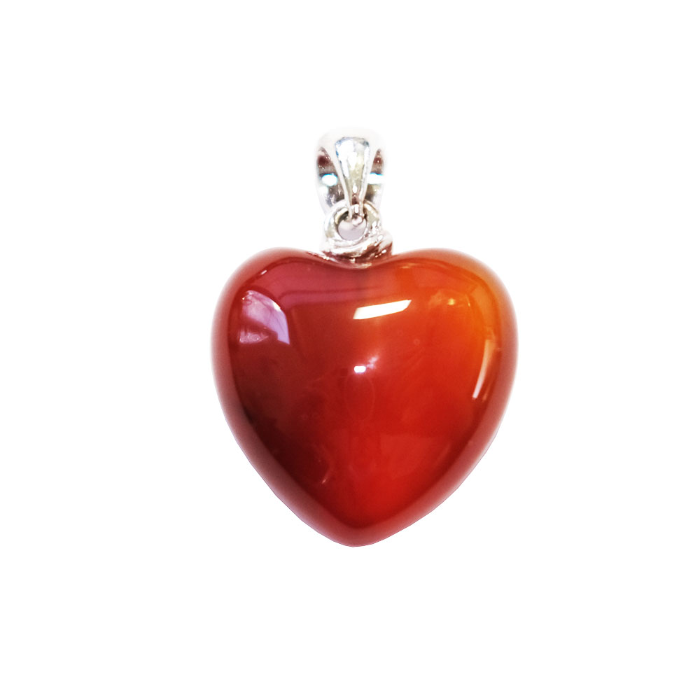pendentif cornaline petit coeur pendentif cornaline petit coeur