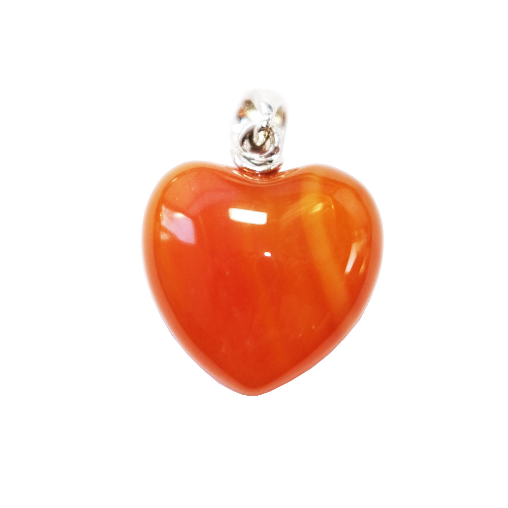 pendentif cornaline petit coeur pendentif cornaline petit coeur