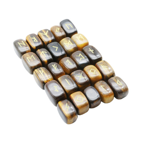 jeu de 25 runes oeil de tigre