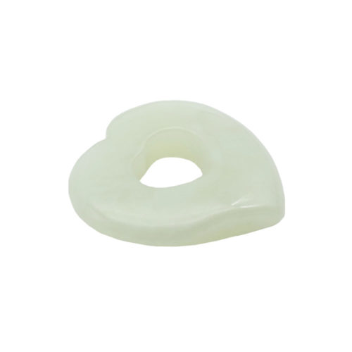 pendentif pi chinois ou donut jade coeur