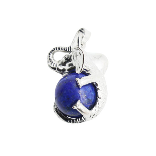 pendentif lapis lazuli elephant
