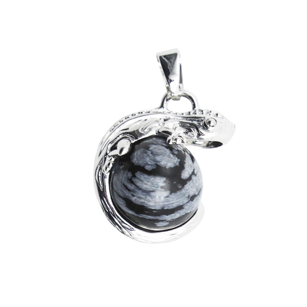pendentif-obsidienne-neige-lezard-01 pendentif obsidienne neige lezard
