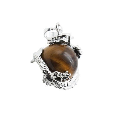 pendentif oeil de tigre dragon