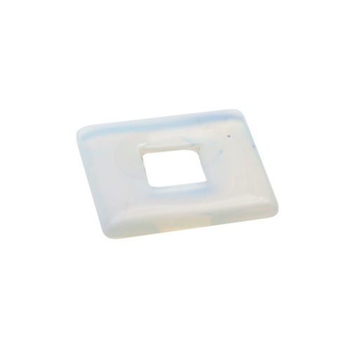 pendentif pi chinois ou donut opale synthétique petit carré