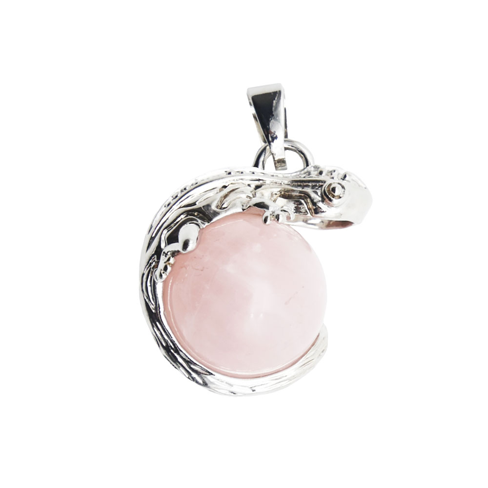 pendentif-quartz-rose-lezard-01 pendentif quartz rose lezard