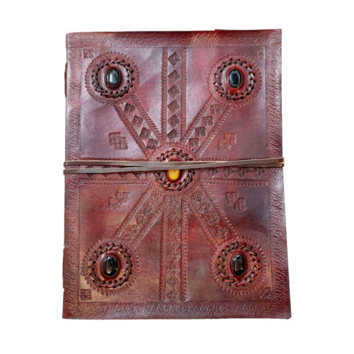 journal-intime-ou-cahier-en-cuir-5-pierres-17-x-25cm-01