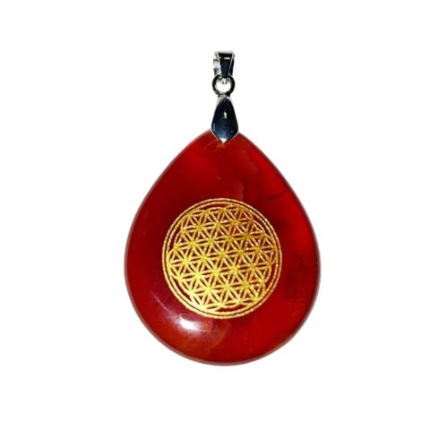 pendentif-cornaline-goutte-fleur-de-vie