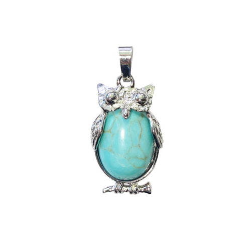 pendentif-turquoise-stabilisee-hibou