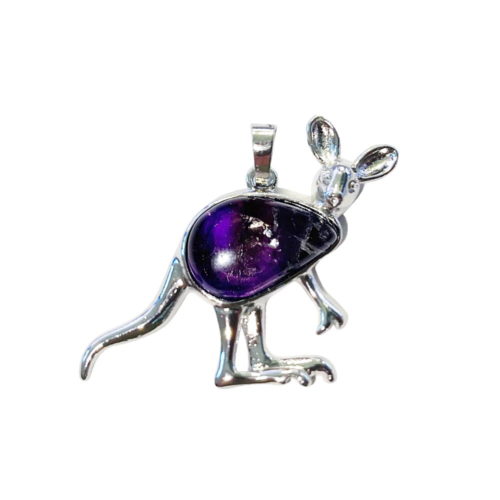Pendentif Améthyste Kangourou